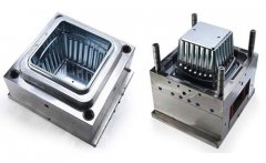 Several steps of injection mold processing