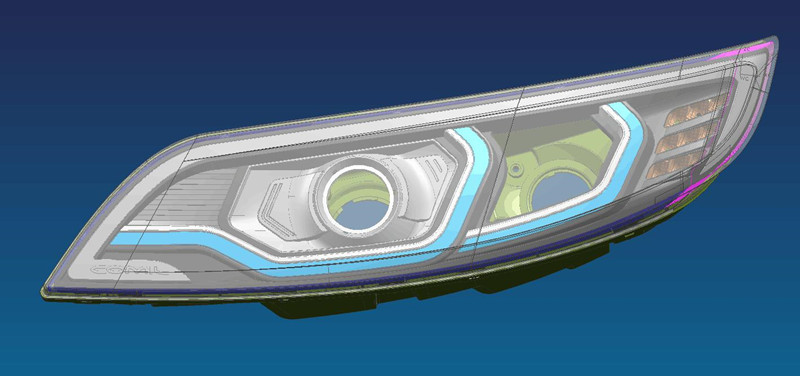 auto lamp mould design